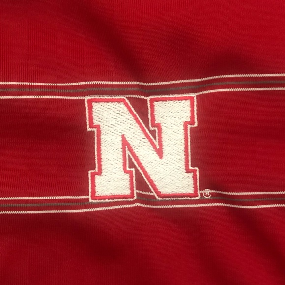 Men’s Antigua Nebraska Cornhuskers Striped Polo - Picture 9 of 10